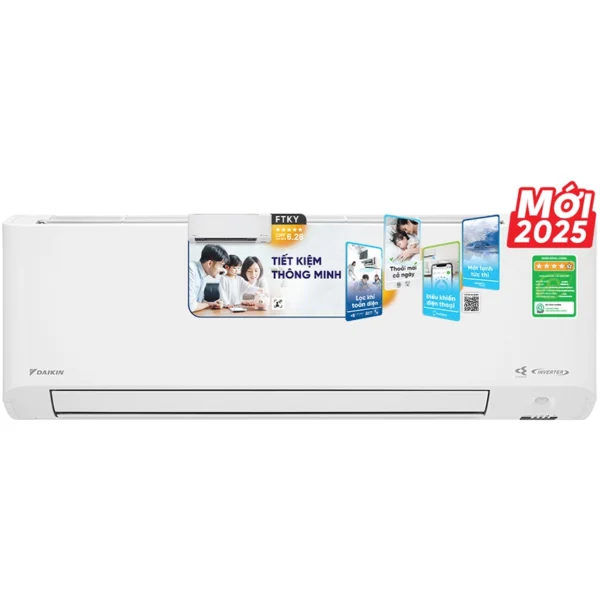 Máy lạnh Daikin Inverter 1.5 HP (1.5Ngựa) FTKY35ZVMV Model 2025