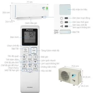 Alternative view of Máy lạnh Daikin Inverter 1 HP (1 ngựa) FTKF25XVMV