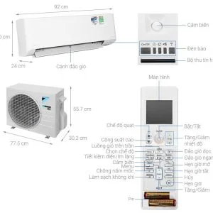 Alternative view of Máy lạnh Daikin Inverter 1 HP (1 ngựa) FTKZ25VVMV