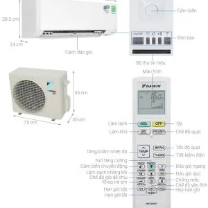 Alternative view of Máy lạnh Daikin Inverter 1 HP (1 ngựa) FTKY25WAVMV
