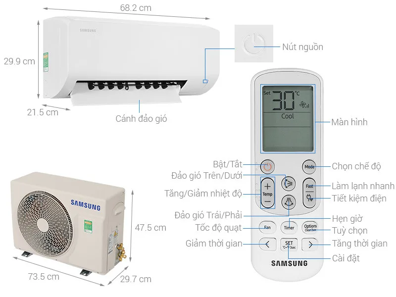 Máy lạnh Samsung Inverter 1 HP (1Ngựa) AR40H09D0BT (Model 2026) - Ảnh 2