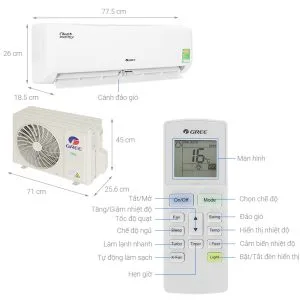 Alternative view of Máy lạnh Gree Inverter 1 HP (1 ngựa) COSMO09CI (Model 2024)
